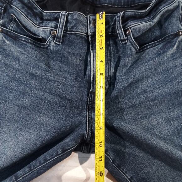 Express Women’s Slim Jeans 31x32 Medium Wash Stretch Denim Mid Rise Fit - Picture 5 of 9